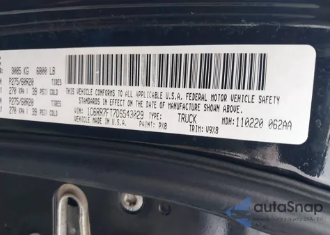 2013 Ram 1500 Express из США, поврежденный, VIN 1C6RR7FT7DS543029